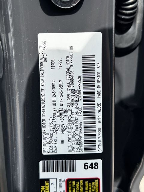 2026 Toyota Tacoma SR5