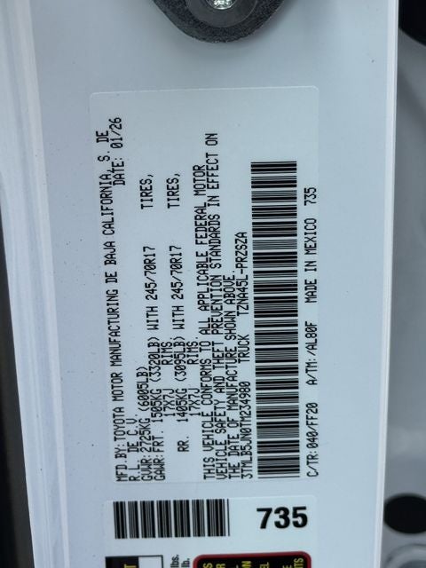 2026 Toyota Tacoma SR5