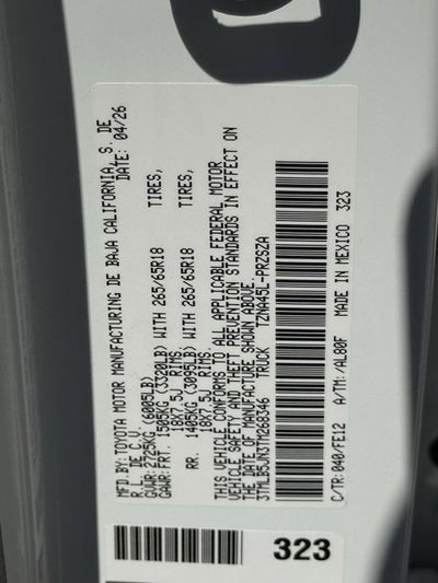 2026 Toyota Tacoma TRD Sport