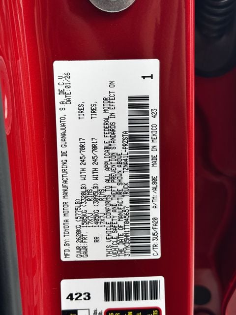 2026 Toyota Tacoma SR