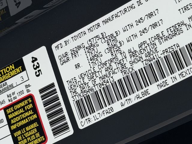 2026 Toyota Tacoma SR