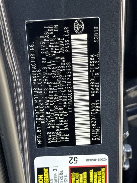 2026 Toyota Camry SE