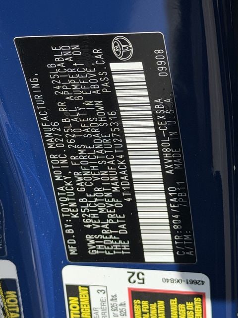 2026 Toyota Camry SE