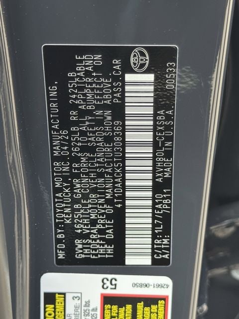 2026 Toyota Camry SE