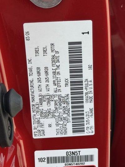 2026 Toyota Tundra Limited