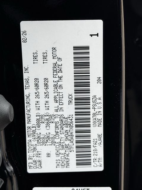 2026 Toyota Tundra SR5