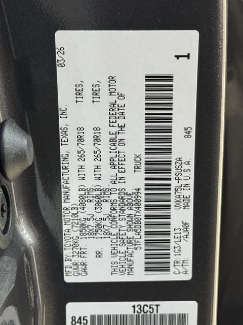 2026 Toyota Tundra SR5