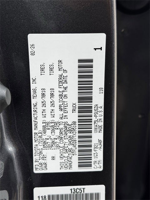 2026 Toyota Tundra SR5