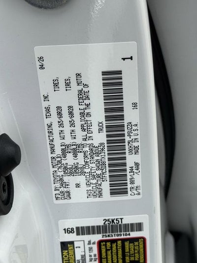 2026 Toyota Tundra i-FORCE MAX 1794 Edition i-FORCE MAX