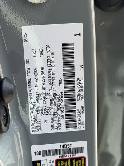 2026 Toyota Tundra Platinum