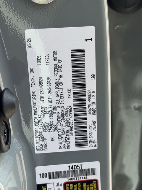 2026 Toyota Tundra Platinum