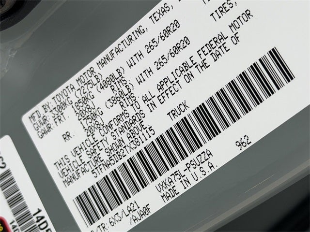 2026 Toyota Tundra Platinum