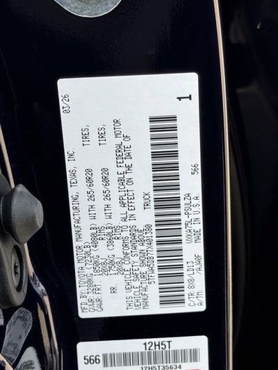 2026 Toyota Tundra Limited