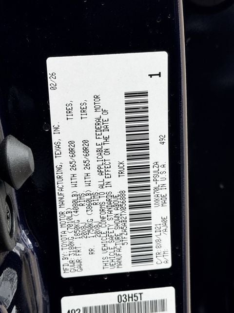 2026 Toyota Tundra Limited