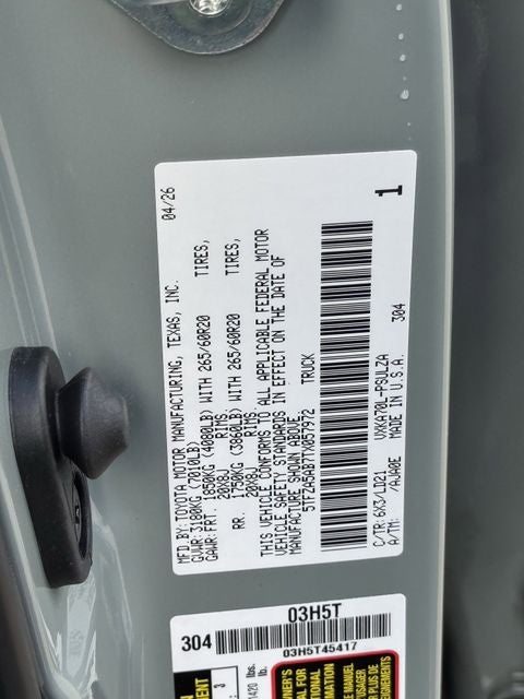 2026 Toyota Tundra Limited