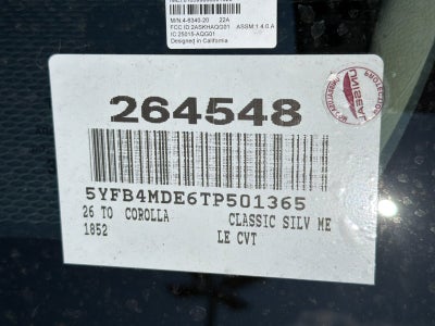 2026 Toyota Corolla LE