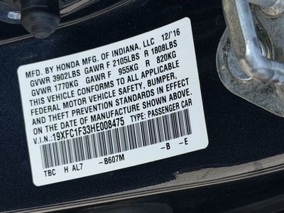 2017 Honda Civic EX-T