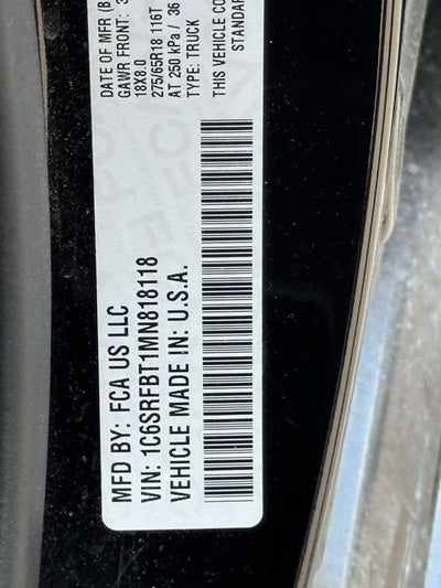 2021 RAM 1500 Big Horn/Lone Star