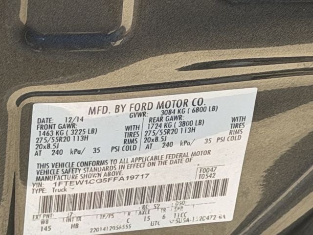 2015 Ford F-150 Lariat
