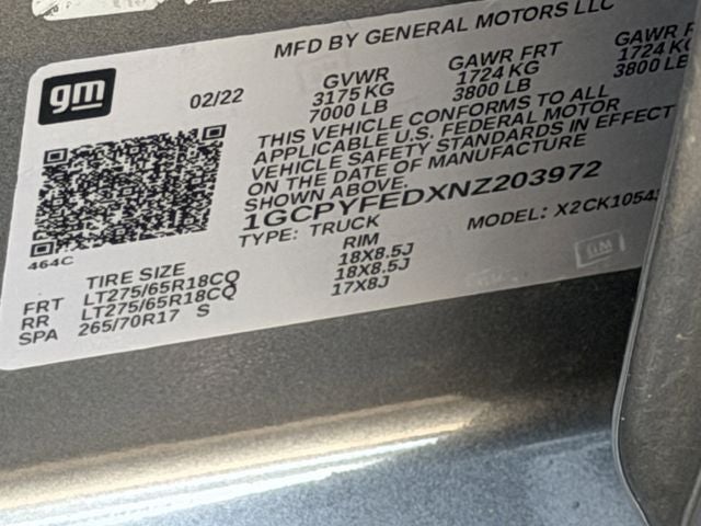 2022 Chevrolet Silverado 1500 LTD LT Trail Boss