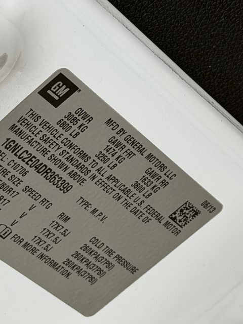 2013 Chevrolet Tahoe Police