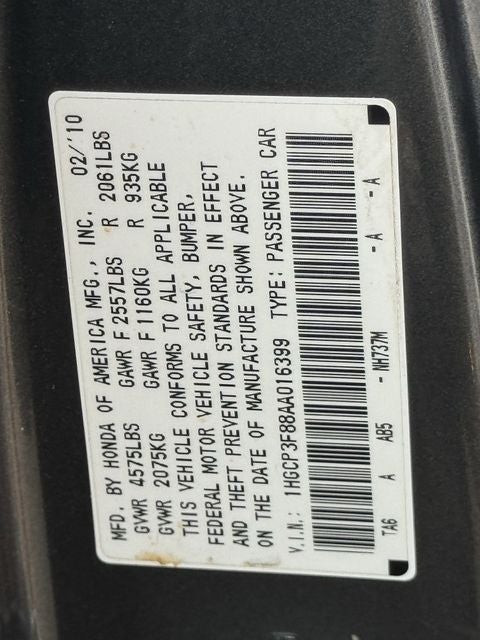 2010 Honda Accord EX-L 3.5