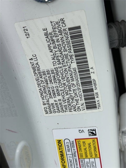 2022 Honda Accord Hybrid Sport