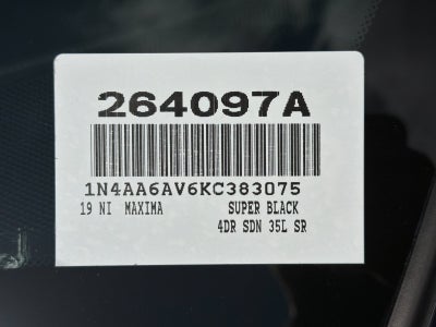 2019 Nissan Maxima SR