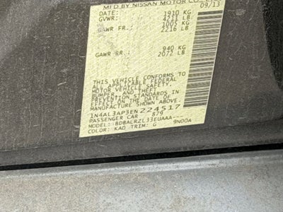 2014 Nissan Altima 2.5 S