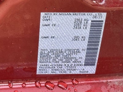 2024 Nissan Altima 2.5 SR