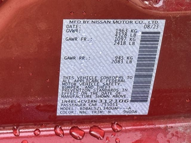 2024 Nissan Altima 2.5 SR