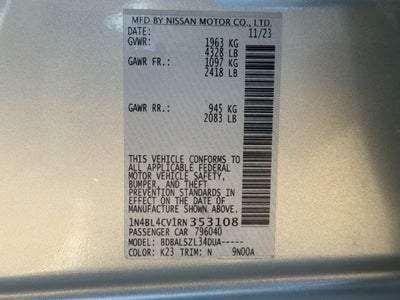 2024 Nissan Altima 2.5 SR