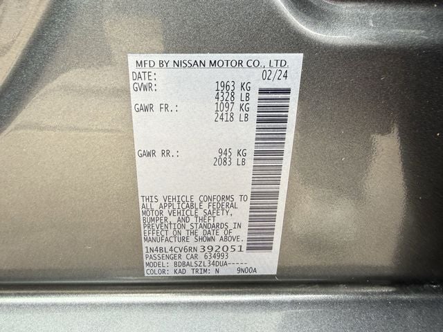 2024 Nissan Altima 2.5 SR