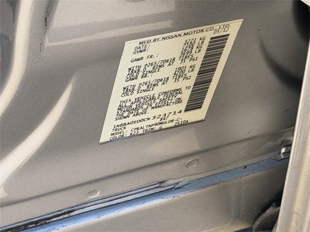 2012 Nissan Titan SV