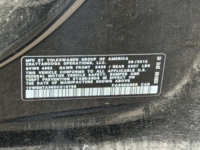 2013 Volkswagen Passat TDI SE w/Sunroof/Nav