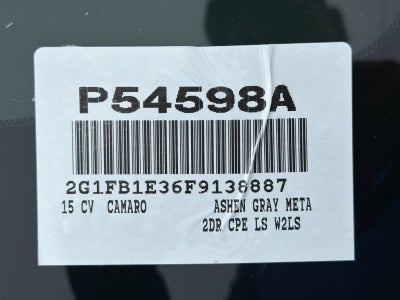 2015 Chevrolet Camaro 2LS