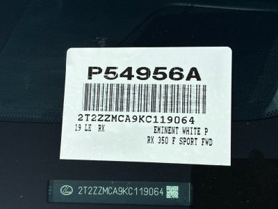 2019 Lexus RX 350 350