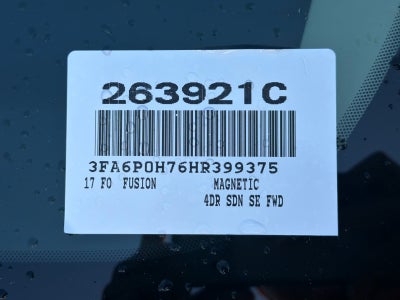 2017 Ford Fusion SE