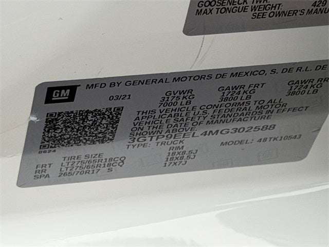 2021 GMC Sierra 1500 AT4