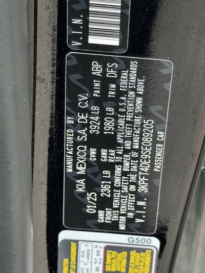 2025 Kia K4 LXS