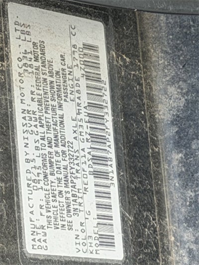 2015 Nissan Sentra SR