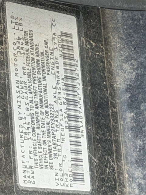 2015 Nissan Sentra SR