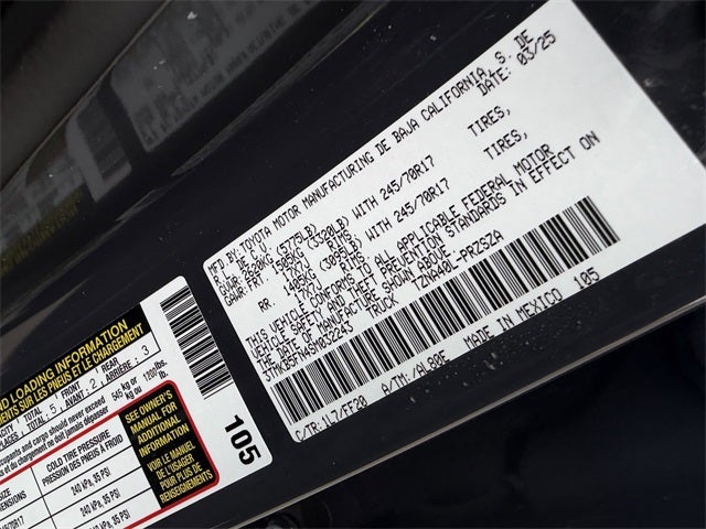 2025 Toyota Tacoma SR5