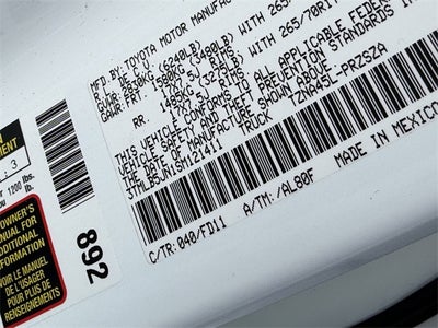 2025 Toyota Tacoma TRD Off-Road