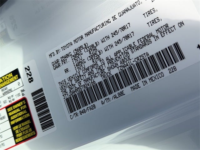 2025 Toyota Tacoma SR