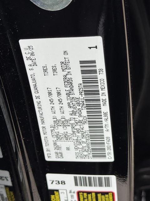2025 Toyota Tacoma SR