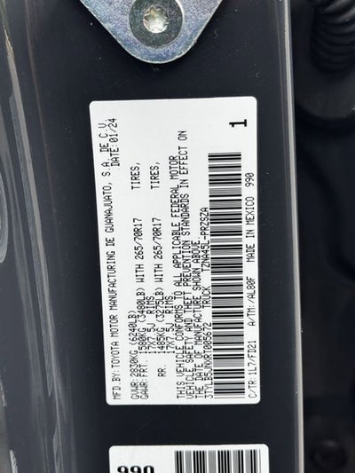 2024 Toyota Tacoma TRD Off-Road