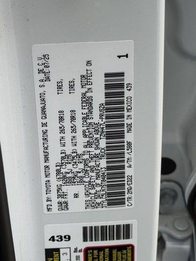 2025 Toyota Tacoma Hybrid TRD Pro