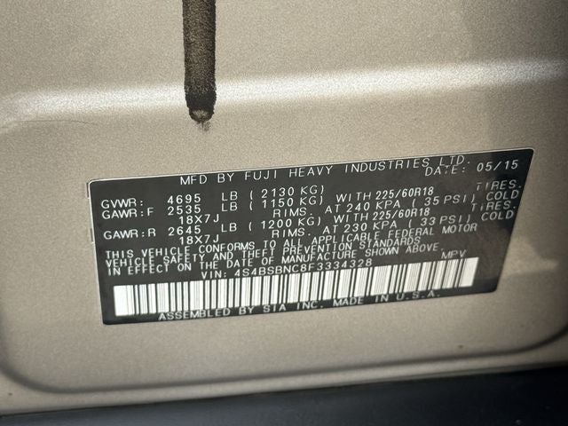 2015 Subaru Outback 2.5i Limited