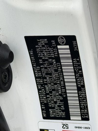 2019 Toyota Camry SE